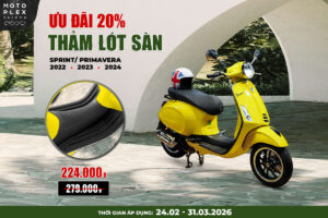 Ưu đãi 20% khi thay thảm lót sàn Sprint/Primavera