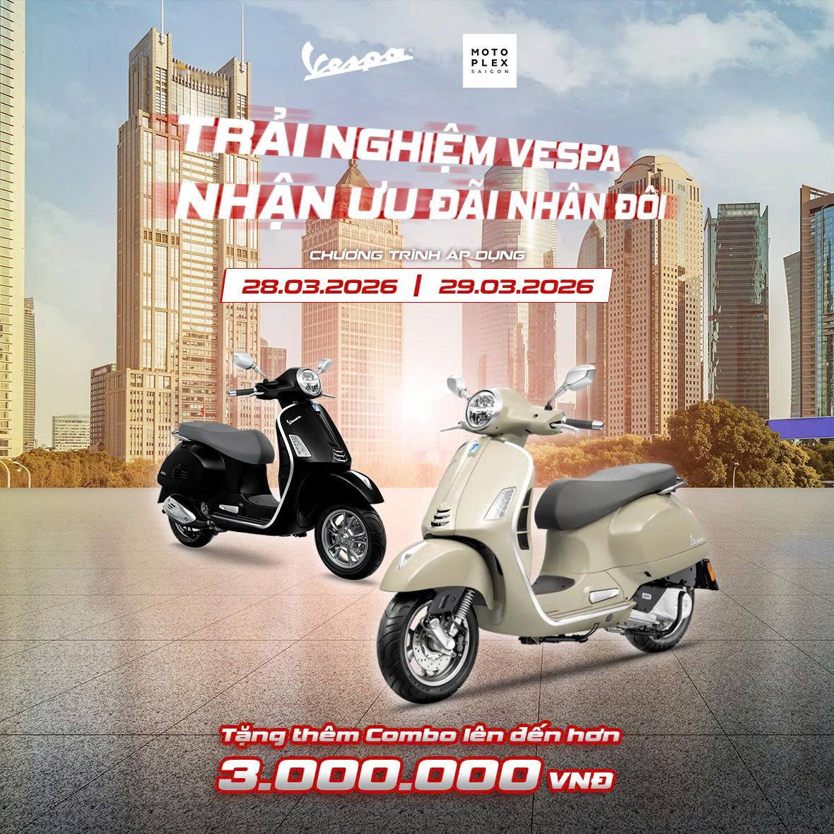 🎁🔥 TẶNG THÊM 1 TRONG CÁC QUÀ VESPA DEC: Khăn&hellip;