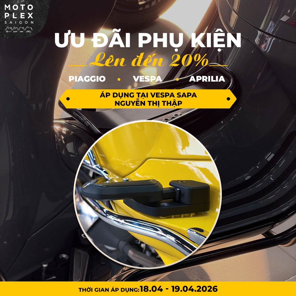 🔸 Phụ kiện tiện ích (gác chân, baga xếp,... ):&hellip;