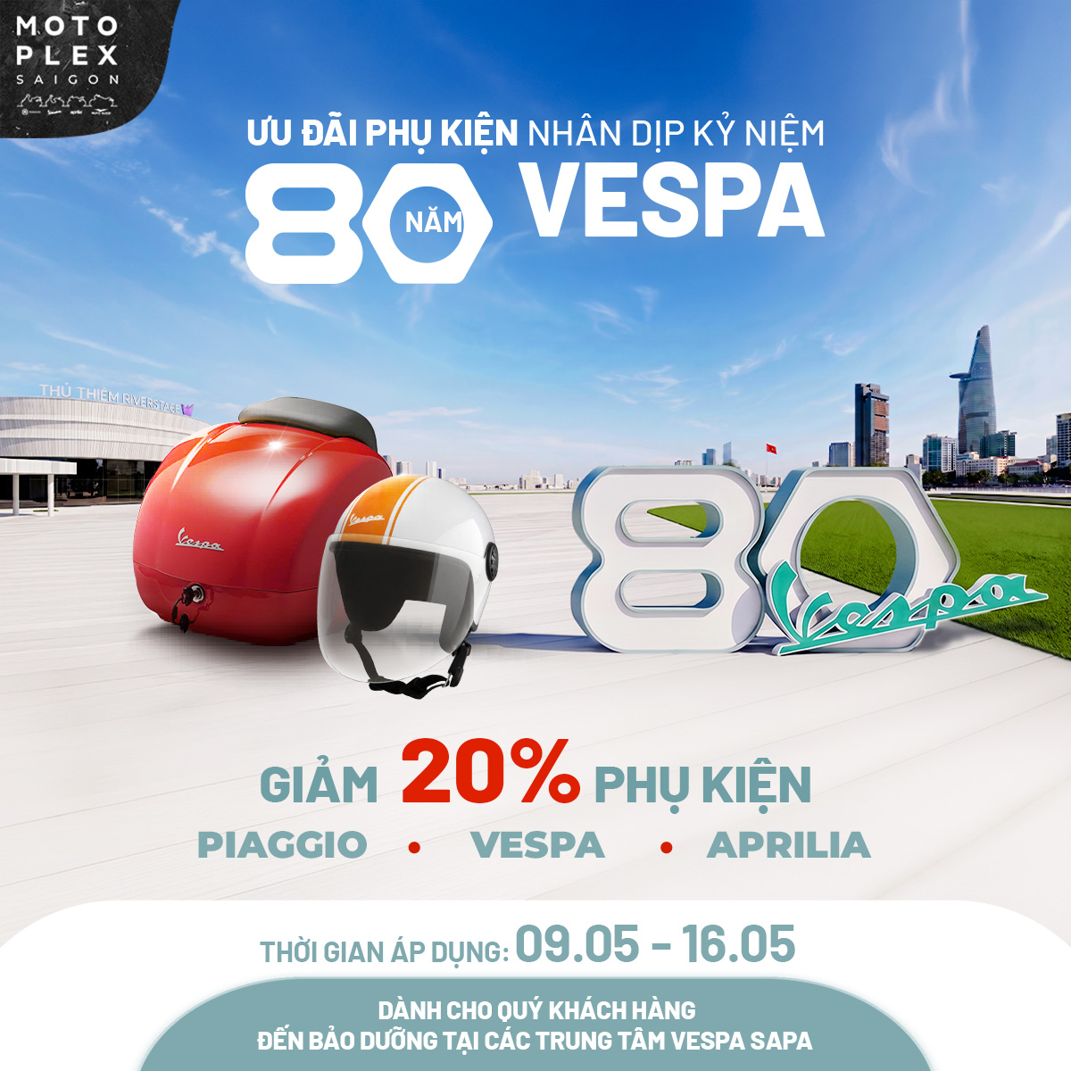 🎁 GIẢM 20% KHI MUA PHỤ KIỆN VESPA, PIAGGIO, APRILIA.&hellip;
