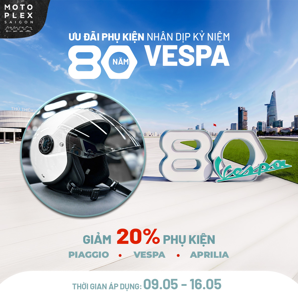 🎁 GIẢM 20% KHI MUA PHỤ KIỆN VESPA, PIAGGIO, APRILIA.&hellip;