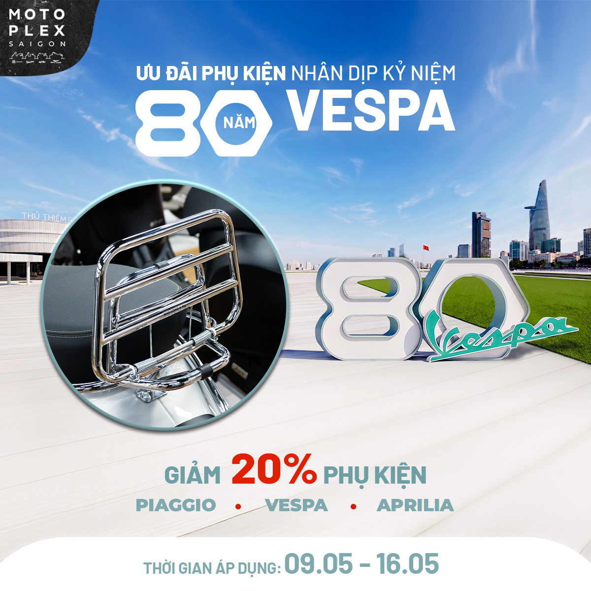 🎁 GIẢM 20% KHI MUA PHỤ KIỆN VESPA, PIAGGIO, APRILIA.&hellip;