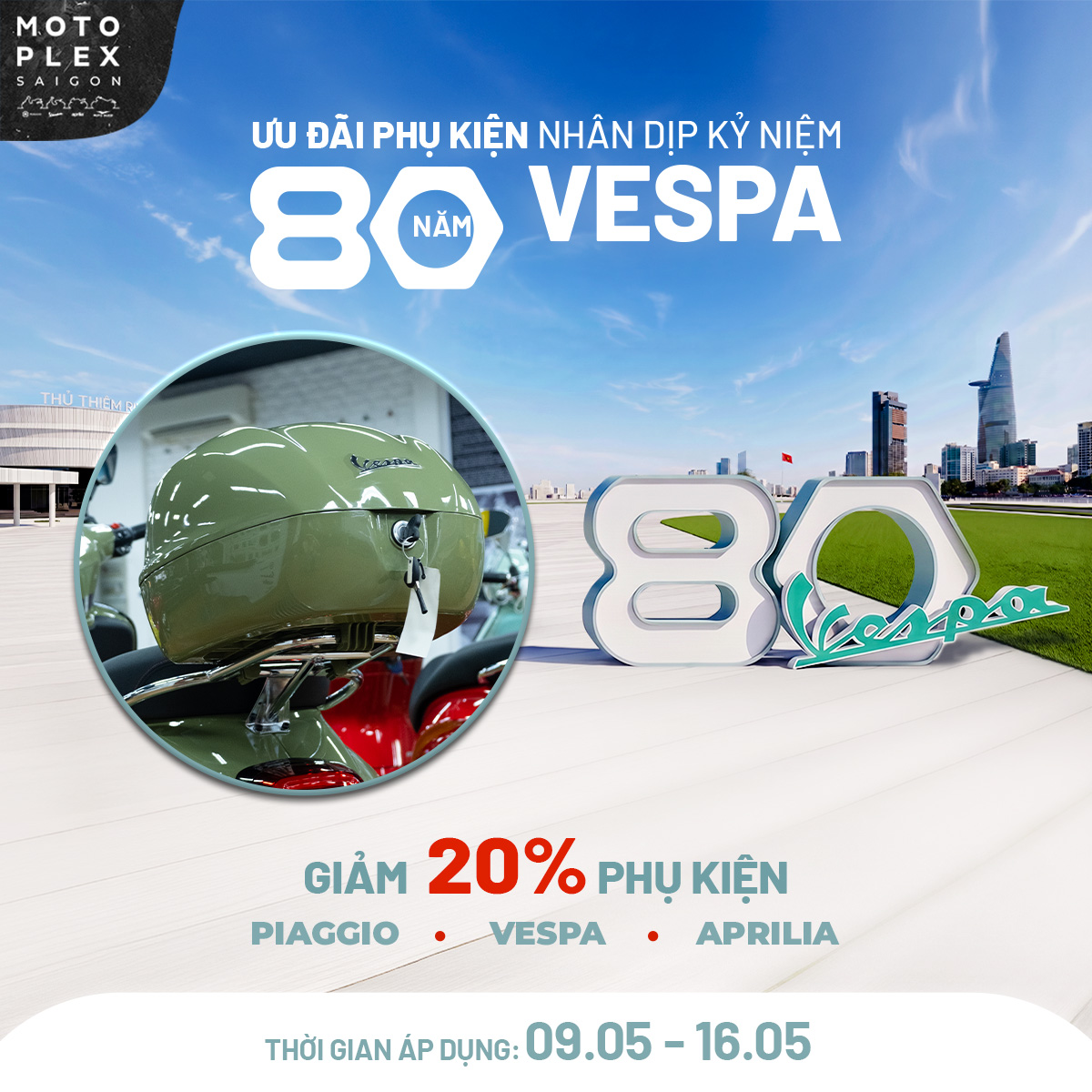 🎁 GIẢM 20% KHI MUA PHỤ KIỆN VESPA, PIAGGIO, APRILIA.&hellip;