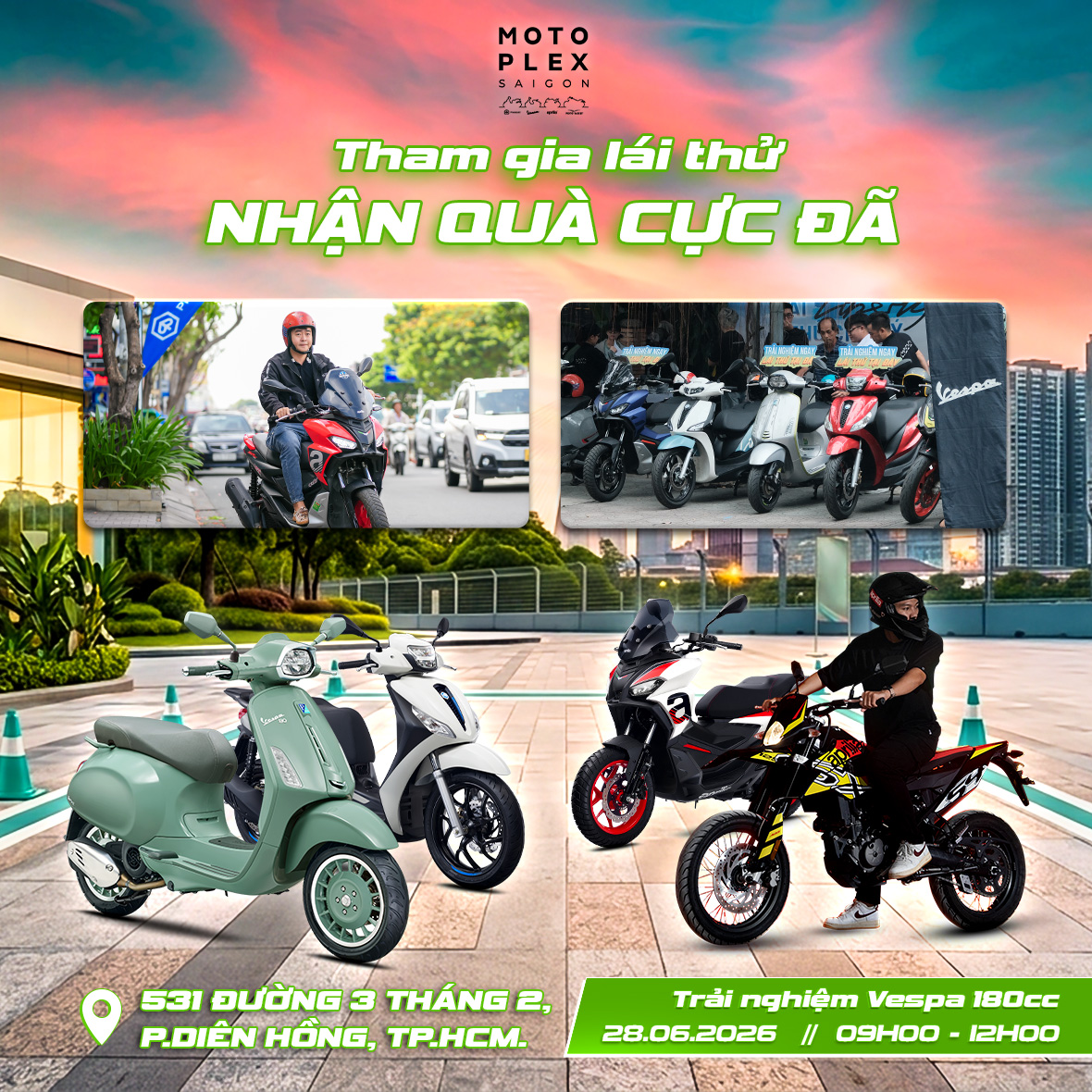 🎁 Nhận quà từ Vespa sau khi lái thử xe&hellip;