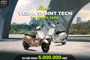 Tặng Voucher 5.000.000đ mua Vespa Sprint Tech Th7.2026