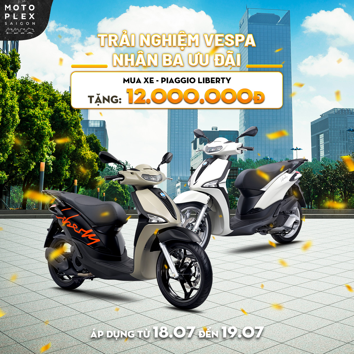 🎁 Tặng Voucher 12.000.000Đ khi mua Piaggio Liberty 125.
