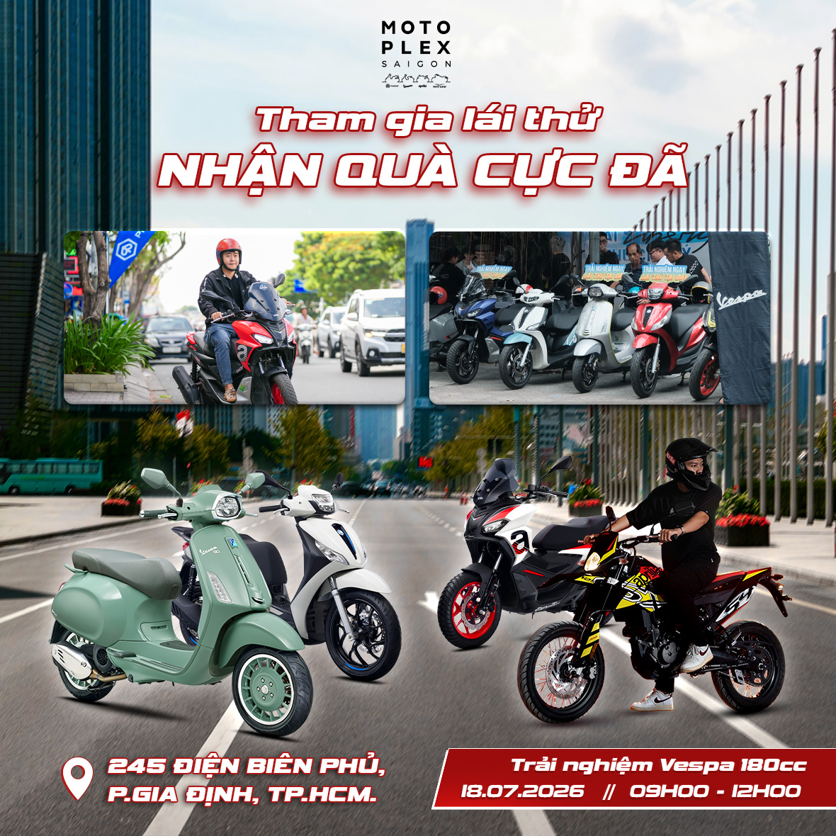 🎁 Nhận quà từ Vespa sau khi lái thử xe&hellip;